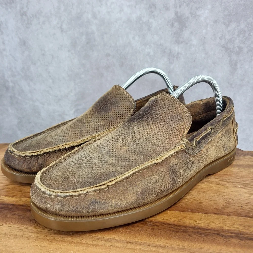 Bed Stu Loafers Mens 8 Brown Leather Slip On Casual Boat Shoes‎